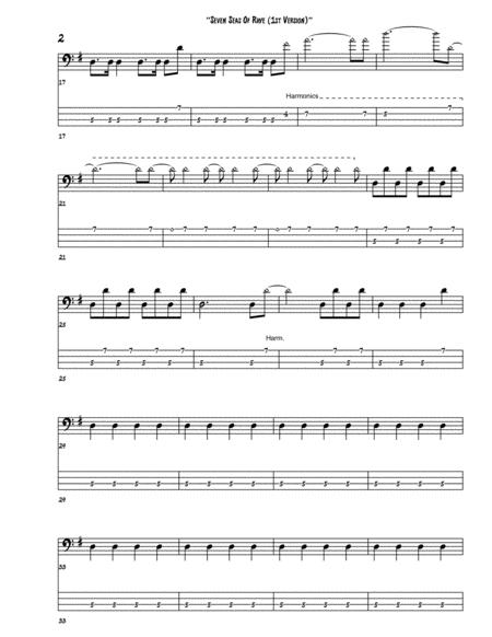 Seven Seas Of Rhye First Version Bass Guitar Tab Page 2