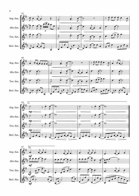 Shallow By Lady Gaga Bradly Cooper Saxophone Quartet Satb Page 2
