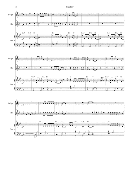 Shallow Duet For Bb Trumpet French Horn Page 2