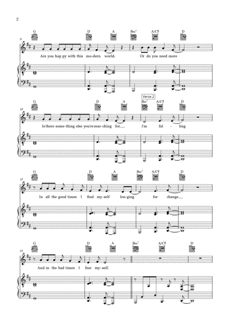 Shallow From A Star Is Born D Major Page 2