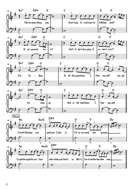 Shallow Lady Gaga Piano Page 2