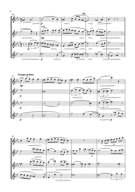 Shalom Aleihem For Saxophone Quartet Page 2