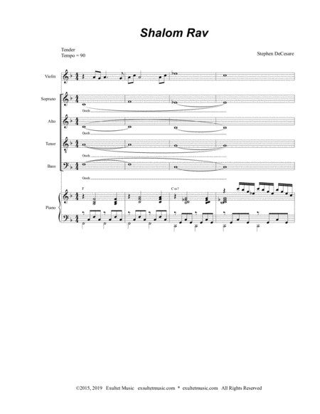 Shalom Rav For Satb Page 2