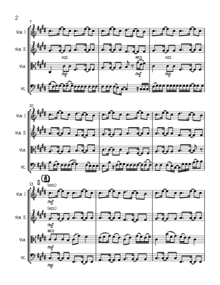 Shape Of You String Quartet Page 2
