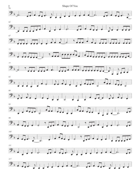 Shape Of You Tuba Page 2