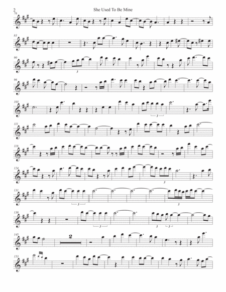 She Used To Be Mine From Waitress The Musical For Tenor Sax Page 2