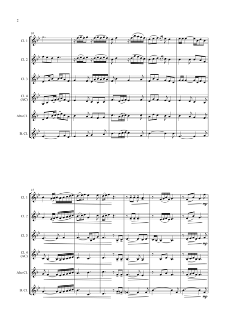 Shenandoah For Clarinet Choir Page 2