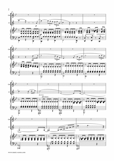 Shepherd On The Rock Oboe Clarinet And Piano Page 2