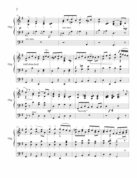 Shepherds Hey English Fiddlers Tune For Organ Page 2