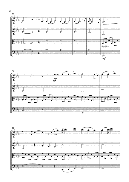 Shes Always A Woman String Quartet Score And Parts Page 2