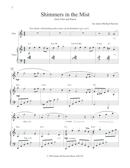 Shimmers In The Mist Flute Piano Page 2