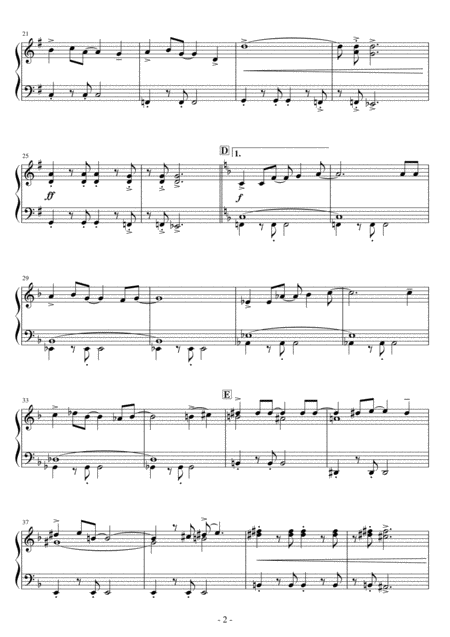 Short Ez Piano 284 Up Up And Away The Fifth Dimension Page 2