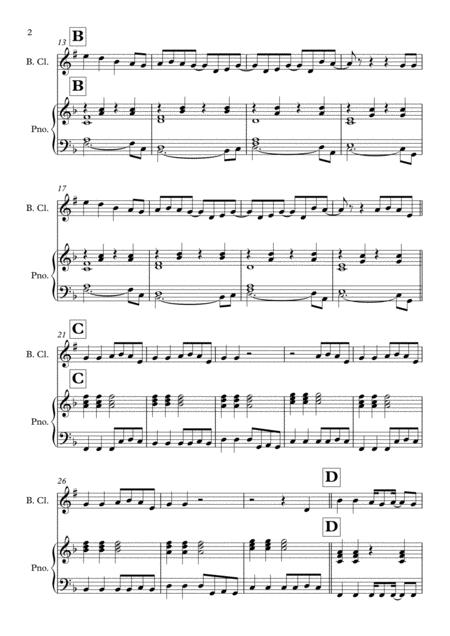 Shotgun Solo For Bass Clarinet Piano In F Major Page 2