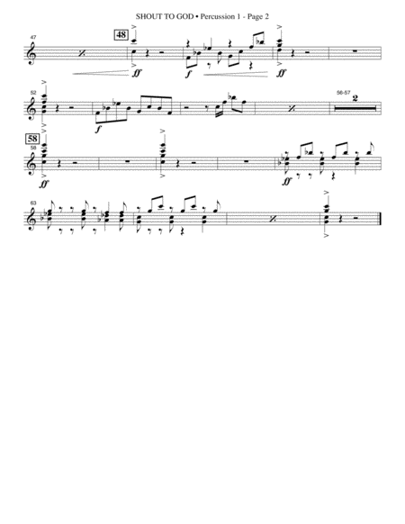 Shout To God Percussion 1 Page 2