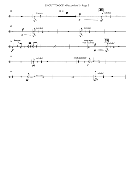 Shout To God Percussion 2 Page 2