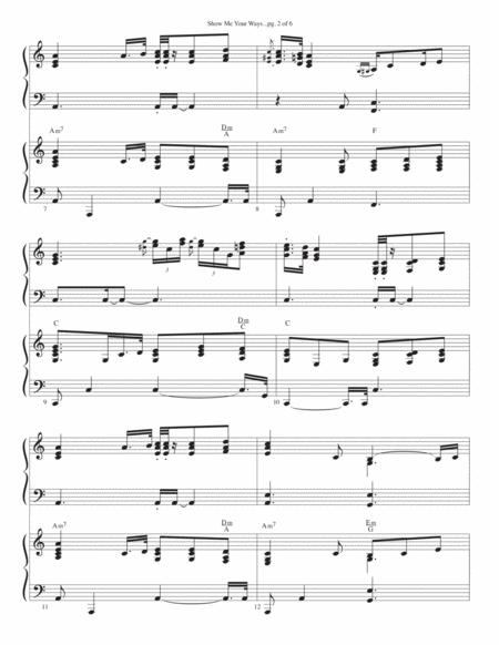 Show Me Your Ways Piano Keyboard Duet Page 2