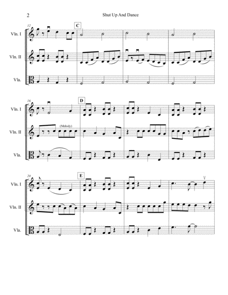 Shut Up And Dance For Violin Violin Viola Page 2