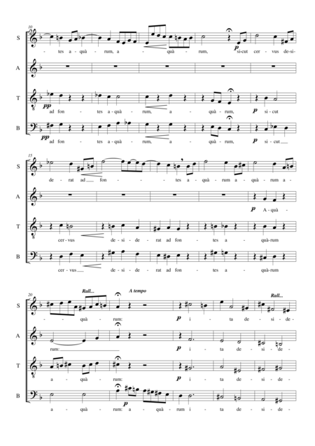 Sicut Cervus Psalm 41 Motet For Choir Satb A Cappella Page 2