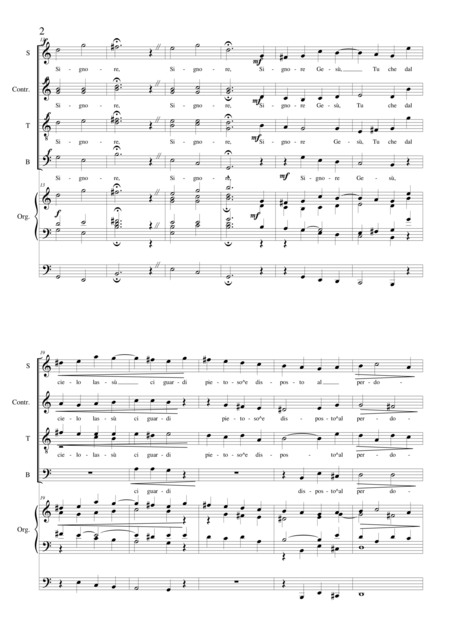 Signore Ges Choir Satb And Organ Page 2