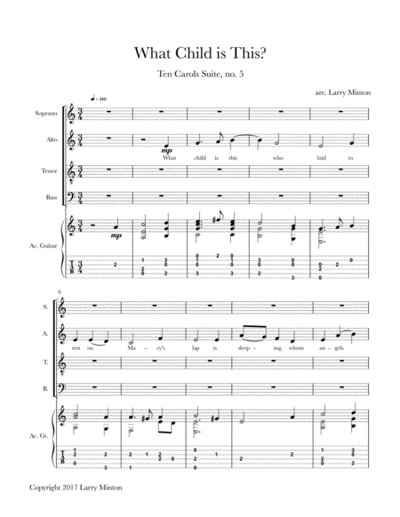 Silent Manger Lullaby Satb Medley Of Away In The Manger And Silent Night Page 2