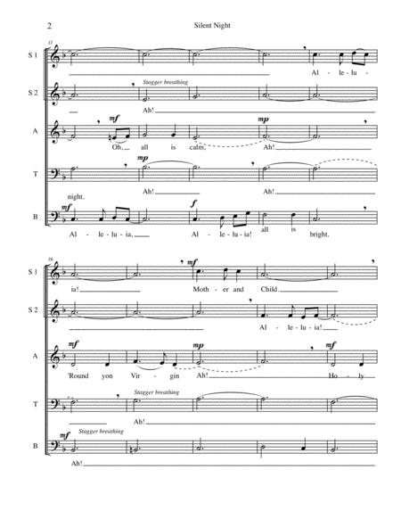 Silent Night Alleluia Page 2
