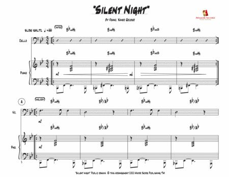Silent Night Cello Piano Bb Major Page 2