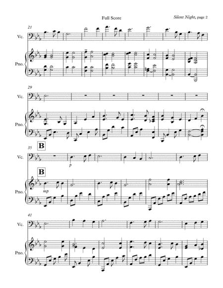 Silent Night Cello Piano Duet Page 2