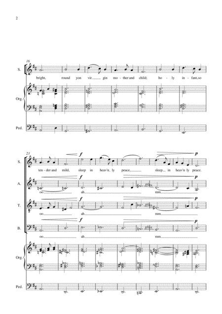 Silent Night Choir Organ Page 2