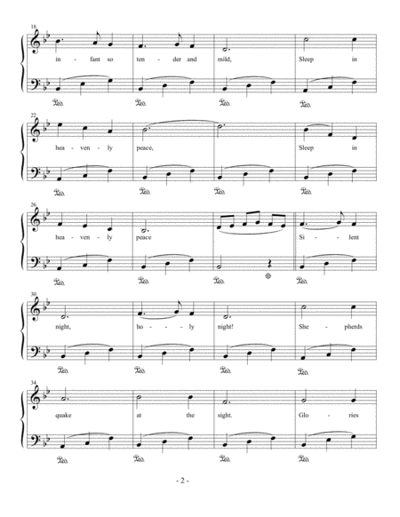 Silent Night Easy Piano Page 2