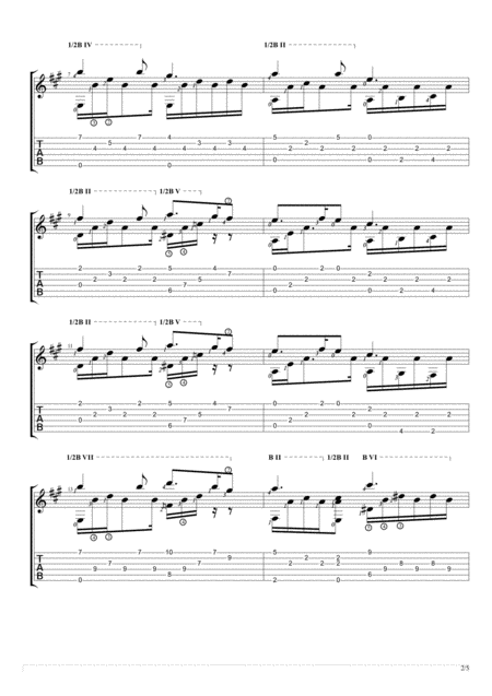 Silent Night Fingerstyle Guitar Solo Page 2