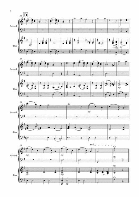 Silent Night For Accordion And Piano Page 2