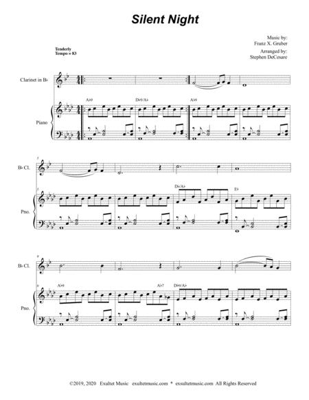 Silent Night For Bb Clarinet Solo And Piano Page 2