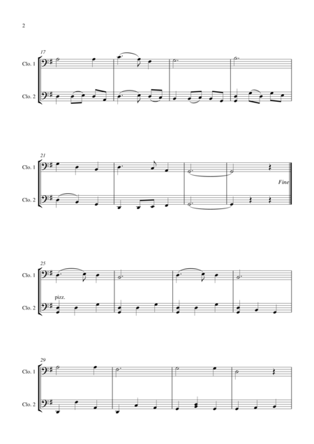 Silent Night For Cello Duet Suitable For Grades 1 5 Page 2