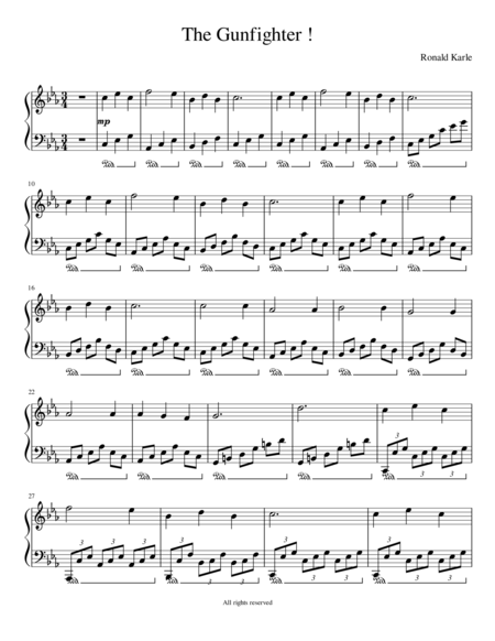 Silent Night For Clarinet Piano Page 2