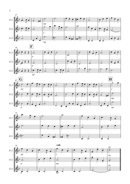 Silent Night For Clarinet Trio Page 2