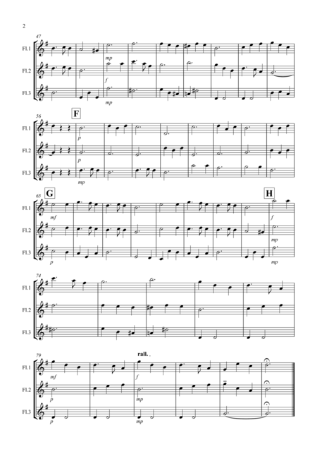 Silent Night For Flute Trio Page 2