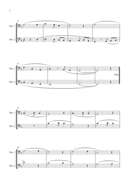 Silent Night For Trombone Duet Suitable For Grades 1 5 Page 2