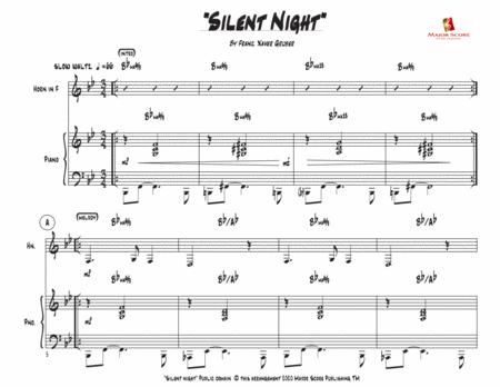 Silent Night Horn Piano Bb Major Page 2