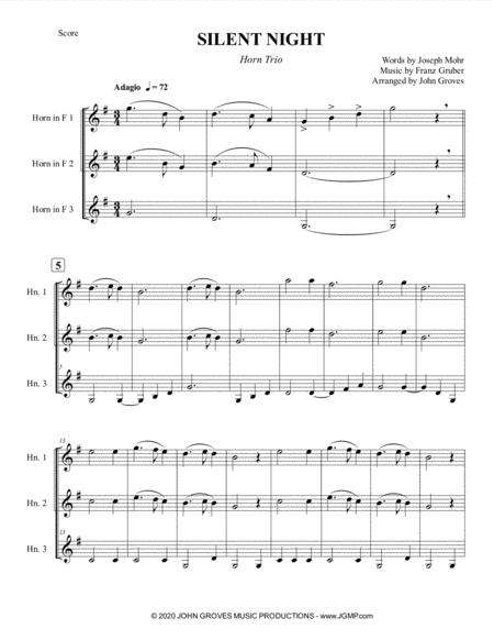 Silent Night Horn Trio Page 2