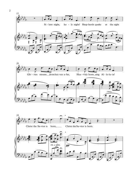 Silent Night Soprano And Piano Page 2