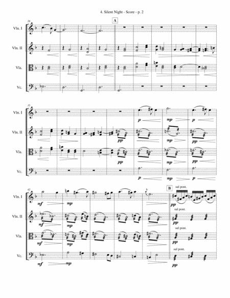 Silent Night String Quartet Advanced Page 2