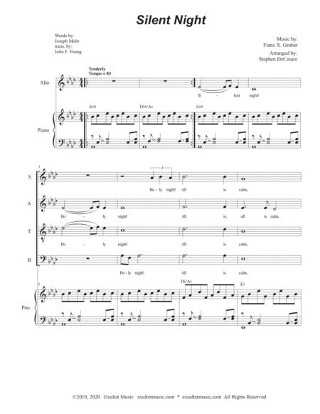 Silent Night Vocal Quartet Satb Page 2