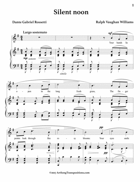 Silent Noon G Major Page 2