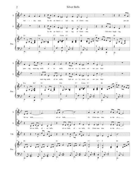 Silver Bells Duet For Soprano And Alto Solo Page 2