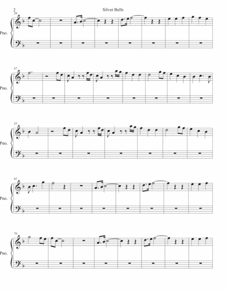 Silver Bells Piano Page 2