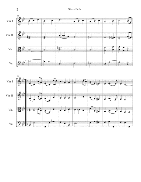 Silver Bells String Quartet Page 2