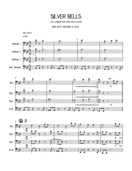 Silver Bells Trombone Quartet Page 2