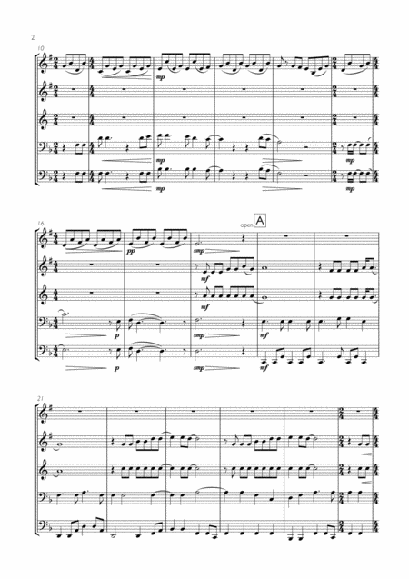 Simon Garfunkel The Sound Of Silence For Brass Quintet Page 2