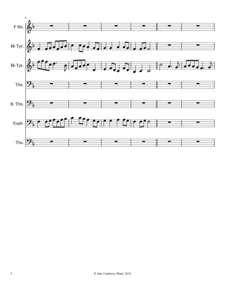 Simple Gifts Brass Choir Page 2