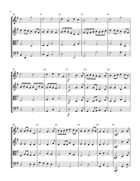 Simple Gifts String Quartet Page 2